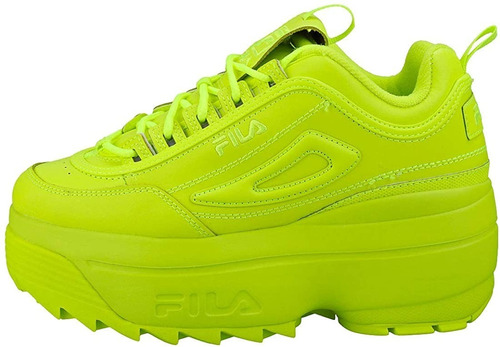 Tenis Fila Disruptor 2 Wedge Verde Mujer 