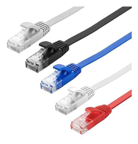 Cable De Red Patchcord 3 Metros Utp Cat5e Inyectados Colores