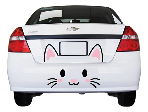 Stickers Conejo Gatito Decora Para March Beetle Minicooper