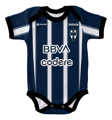 Pañalero Rayados Monterey, Mameluco, Futbol, Jersey Bebé 24