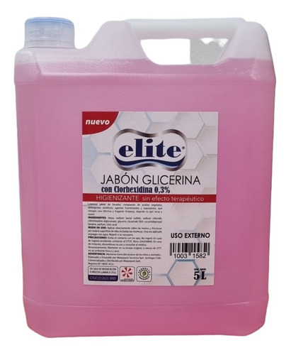 Jabón Líquido Higienizante Con Clorhexidina 0,3% 5 L