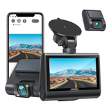 4k Dash Cam Pantalla Táctil Frontal Y Trasera Con Wifi Y Gps