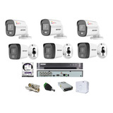 Kit Dvr 08 Canais Hikvision / 03 Colorvu / 03 Camera Áudio