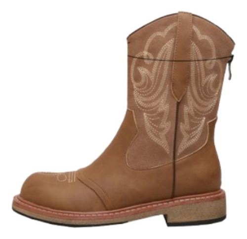 Botas Vaqueras Western Vintage Bordadas Para Mujer