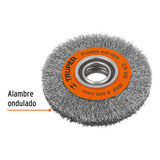 Carda Alambre Ondulado 6 X 13/16 P/esmeril, Truper, 11523 Color Gris/naranja