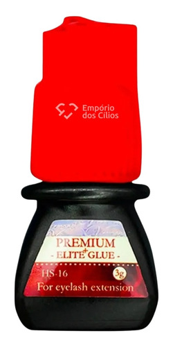 Cola Elite Hs16 3ml Alongamento De Cílios Premium Black Glue