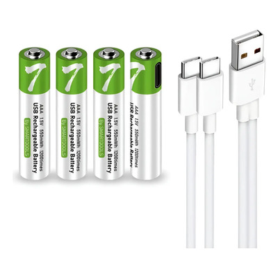 Pilas Aaa Recargables 1.5v Usb C Carga Rápida Pack 4 Con Cable Doble Aaa Cargador De Batería Con Carga Usb Oxyglow Cargador Usb - 5v Entrada 1.5v Salida | MercadoLibre