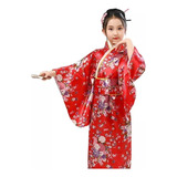 Niños Niñas Ropa Kimono Bata Traje Japonés Manga Larga