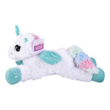 Peluche Unicornio Blanco Con Brillos 45cm El Duende Azul 