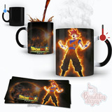 Taza Mágica Goku Saiyajin Dragon Ball Z Super  Regalo Mod 9