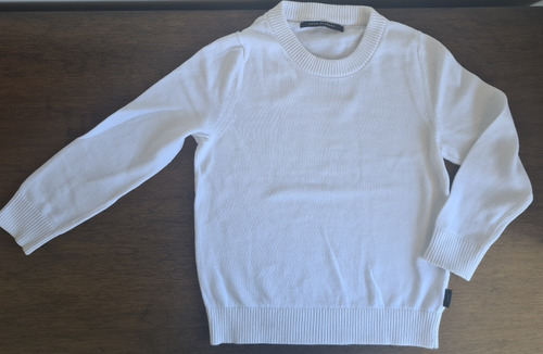 Sweater De Verano Little Akiabara T.4 Color Blanco Impecable
