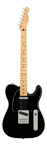 Guitarra Eléctrica Fender Player Telecaster De Aliso Black Brillante Con Diapasón De Arce