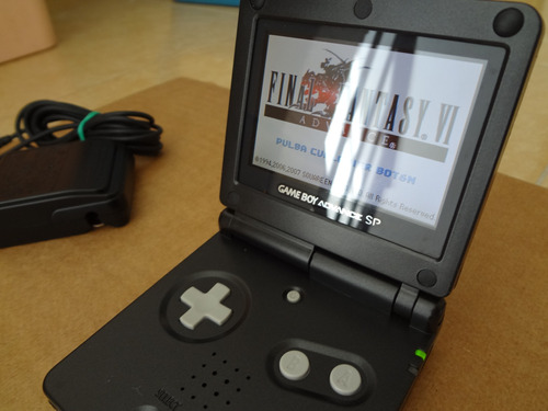 Gameboy Advance Sp Negra Pantalla Ips 8 Brillos Retropixel