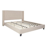 ~? Flash Furniture Riverdale King Size Cama De Plataforma Ta