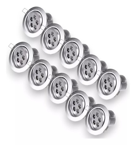 Ampolleta Led 5w Foco 10 Unidades Led Embutido Luz Fria 5 Led Ampolletas Embutidas Iluminacion Led Luces Fria Luces Led Qatarshop Lamparas Led 