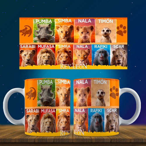 Vasos Tazas Mugs Pocillos El Rey Leon/ The Lion King