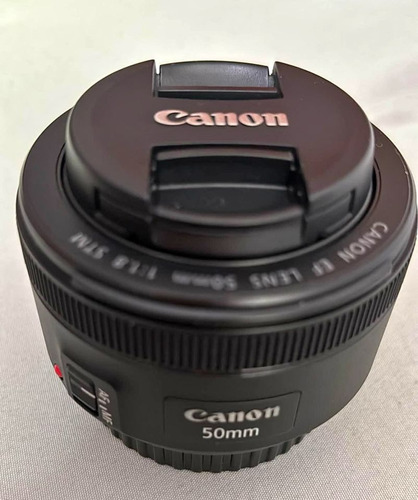 Lente Canon Ef 50mm Seminova Na Caixa