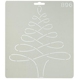 Plantilla Colcha De Árbol De Navidad 896qc, 81/4 