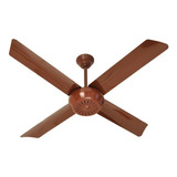 Ventilador De Techo Severbon Marron 4 Palas Met S/luz Vta420