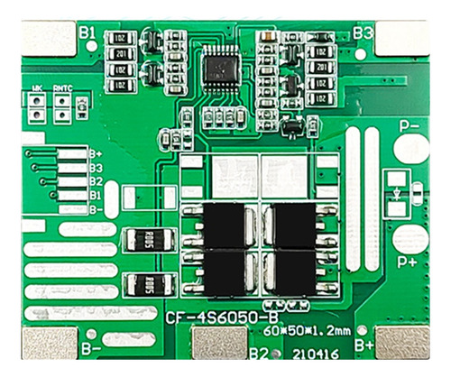 Placa De Protección De Batería De Litio Lifepo4, 4s, 12a, 14