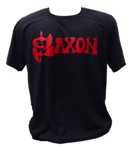 Camiseta Saxon Logo. Banda Saxon Heavy Metal