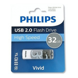 Philips Pendrive Vivid 32gb Usb 2.0 Fm32fd05b Ecoffice