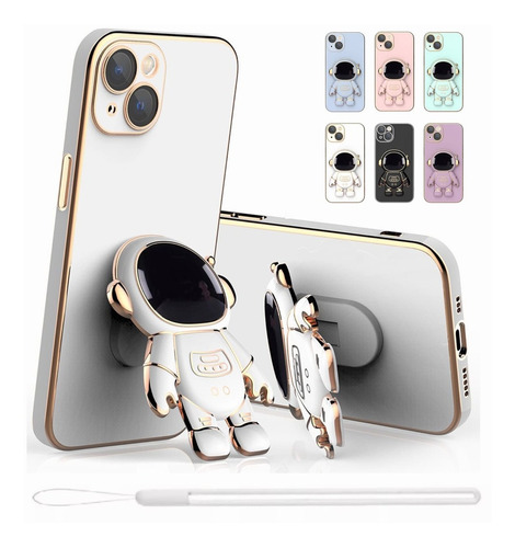 Funda Para iPhone Carcasa Celular Case Soporte De Astronauta