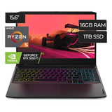 Lenovo Laptop Gaming Ryzen 5 16gb Ram 1tb Ssd Rtx 3050ti  