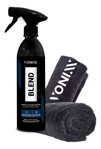 Kit Vonixx Cera Liquida Blend Black +toalha Microfibra 40x40