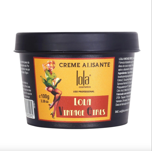 Lola Vintage Crema Alisante Lola Cosmetics 100 Grs