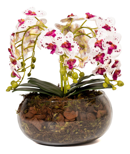 Orquídea Flor Artificial Decoração Realista