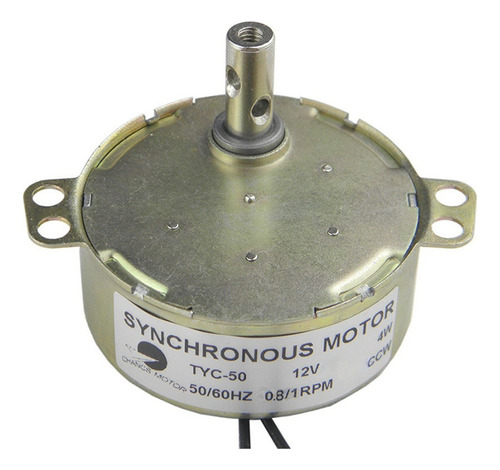 Motor Síncrono Chancs Tyc-50, 12 V Dc, 0,8/1 Rpm, 4 W, Ccw