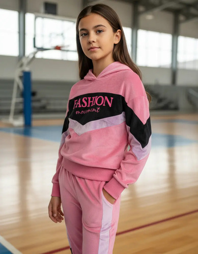 Conjunto Deportivo Pant Niña Velour Xfc22009