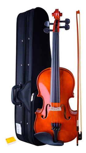 Violín Etinger Cuatro Cuartos 4/4 Con Estuche Todoaudio Color Marrón