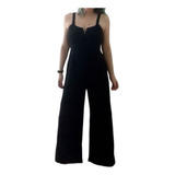 Jumpsuit Mono Palazo Tela Gruesa Precioso Pierna Recta