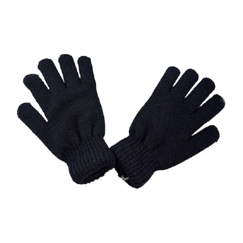 Super Pack Para Frio 1 Par Guantes Textil Y Bufanda Negros