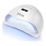 Cabina De Secado De Esmaltes De Uñas, 24 Led, 48 W, Automática Y Eficiente, Color Blanco