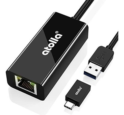 Adaptador Usb A Ethernet, Atolla Usb 3.0/type-c A Ethernet