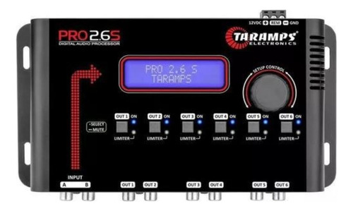 Processador Digital Taramps Pro 2.6s 2 Entradas 6 Saidas