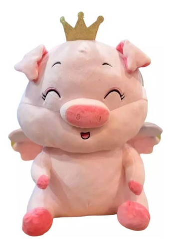 Chancho De Peluche Grande Con Alitas Super Tierno Kawaii