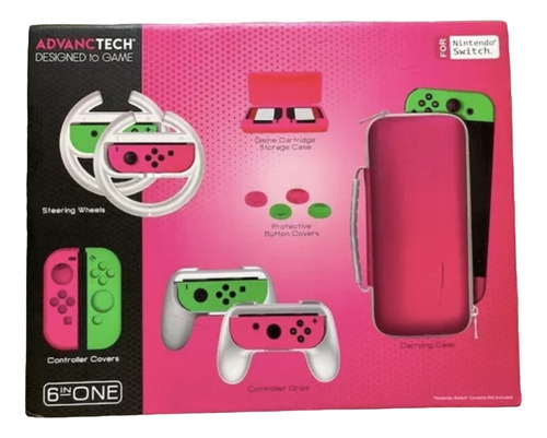 Kit Acessórios Para Nintendo Switch 6 Em 1