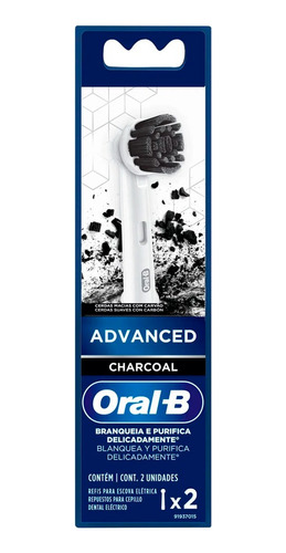 Repuesto Cepillo Electrico Charcoal Oral B X2 Unidades