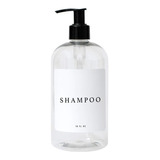 Dispensador Plastico Etiqueta Shampoo 500ml