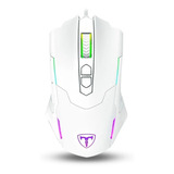 Mouse Pc Gamer Beifadier Blanco T-dagger 7200 Dpi Usb Rgb