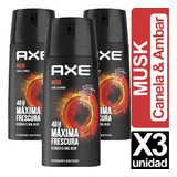Desodorante Axe Musk X3 Unid