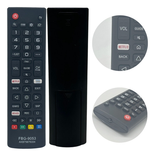 Controle Remoto Universal Para Smart Tv LG Prime C/netflix