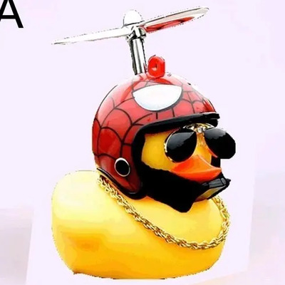 Patito Con Casco P Moto Auto Choper Bici Lentes+sujetador