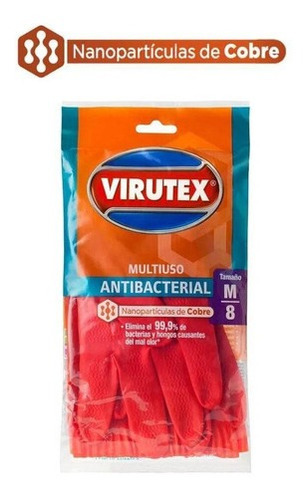Guantes Multiuso Antibacterial Talla M Virutex