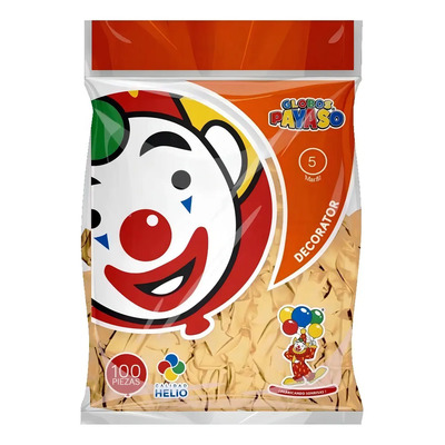 Látex Payaso 5 Pulgadas Redondo Marfil 12cm Liso - 1 Pack De 100 Unidades | MercadoLibre