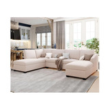 Mueble Sala Abrihm Esquinero Izquierdo Haspe Beige